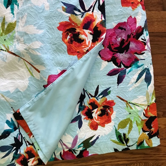 Adrianna Papell Sleeveless V-Neck Draped Front Floral Dress Size 10 - Picture 7 of 11